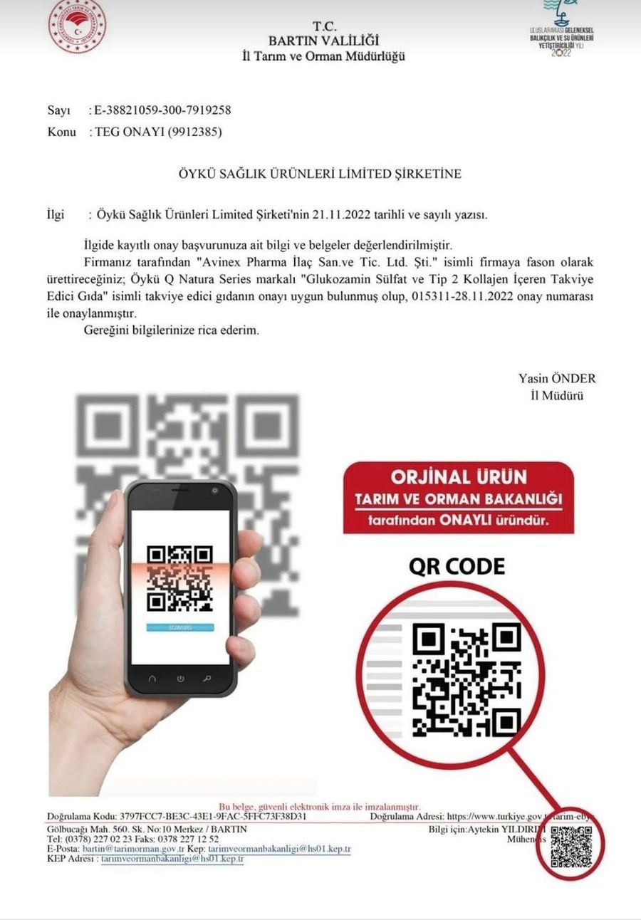 Q natura series Glukozamin Tip 2 Kollajen 60 Tablet görseli 6