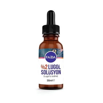 %2 Lugol Solüsyonu Iyot Damlası 30 ml Gimdes Sertifikalı (RAW MATERİAL LUGOL İYOT)